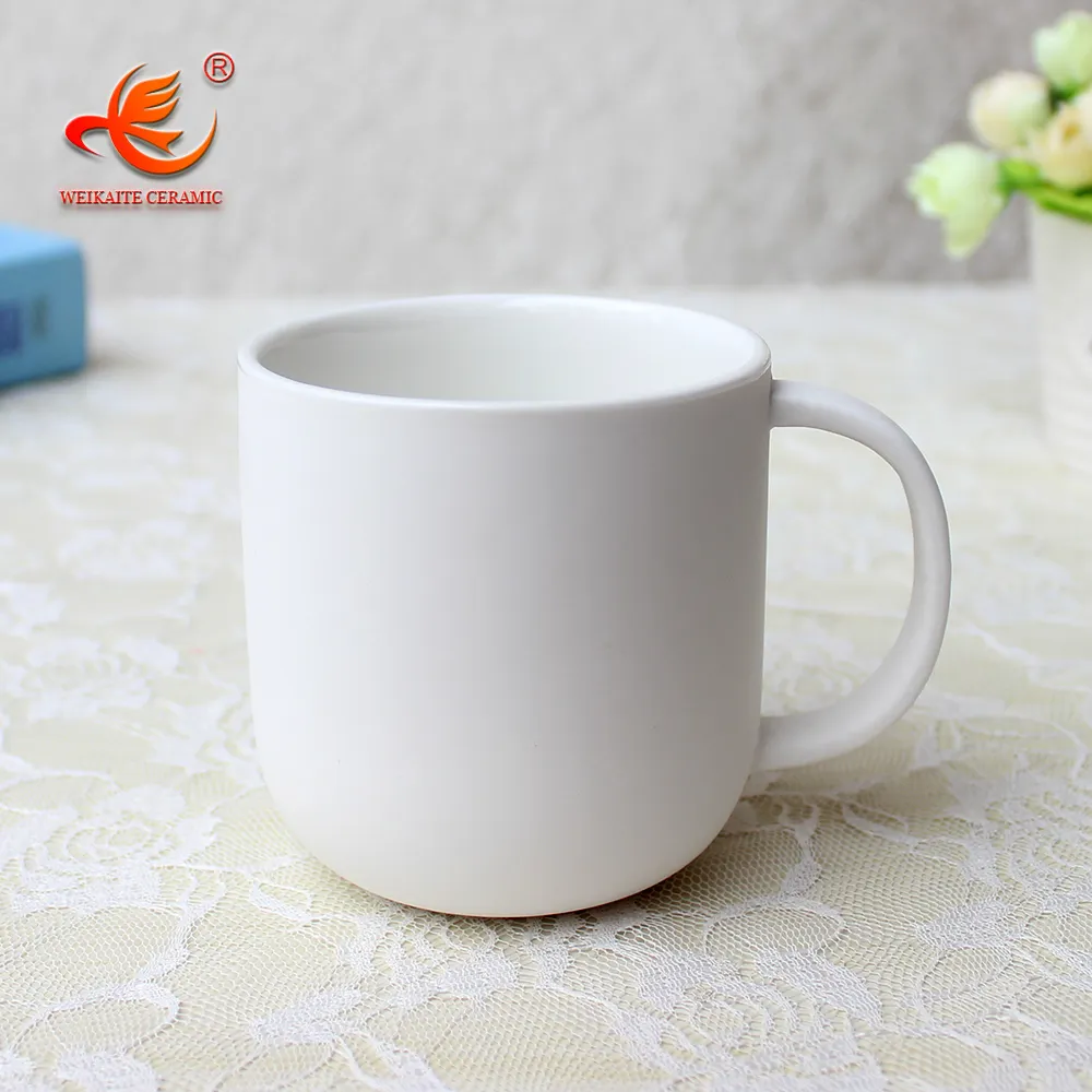 11 WKTM009 novo osso china porcelana cerâmica 330ml oz rodada caneca de café branco