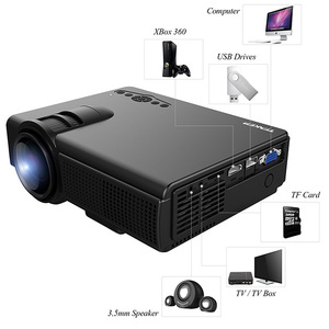 Q5 projetor led digital para tv, mini projetor hd 1080p de home theater com suporte para celular e computador