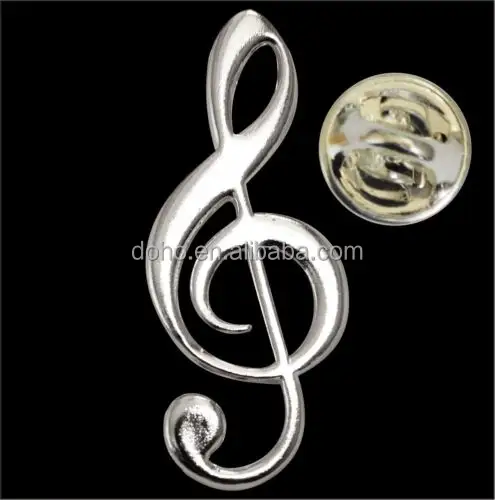 Wettbewerbs fähiger Preis und authentische Qualität BROOCH PIN Drillings schlüssel Musical Note Metal Badge Music