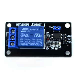 Módulo de relé de 5V con salida de relé optoacoplador Módulo de relé de 1 vía Placa PCB negra