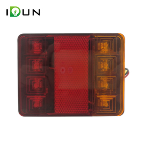 <span class=keywords><strong>8</strong></span> yüksek kaliteli Piranha LED kamyon römork LED arka işık dur dönüş kuyruk lambası reflektör ile DOT SAE sertifikası ile