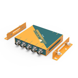 AVMATRIX 1 entrada 4 salida miniatura SD1141 SDI amplificador de señal divisor con Audio integrado