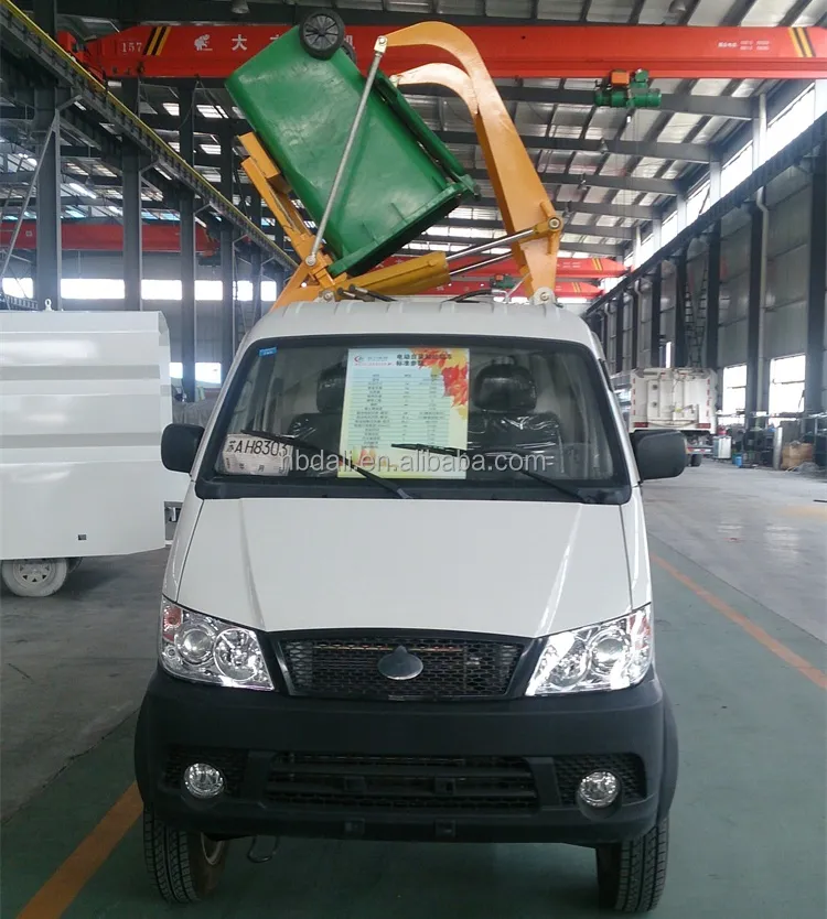 2016 new design 4*2 small electric Garbage Truck with lifter