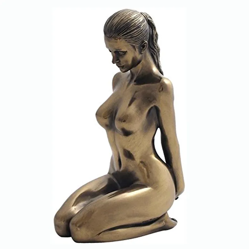 Conception populaire Grand Extérieur Femme Nue Sculpture En Bronze