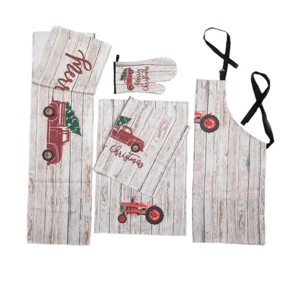 Custom 100% Cotton Digital Printed Gift Kitchen Tea Towels Set