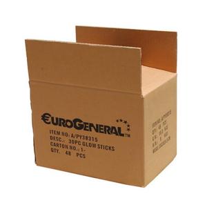 Einfache Versand kartons aus braunem Karton Standard größe mit Matt laminierung und Prägung für Mailing & Chewing Gum Box Type Folder - Product Image 3