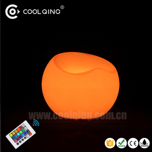Coolqing 16-màu thay đổi LED chiếu sáng phong cách hiện đại Apple Ghế nhựa đồ nội thất cho Home <span class=keywords><strong>Bar</strong></span> & Mall - Product Image 5