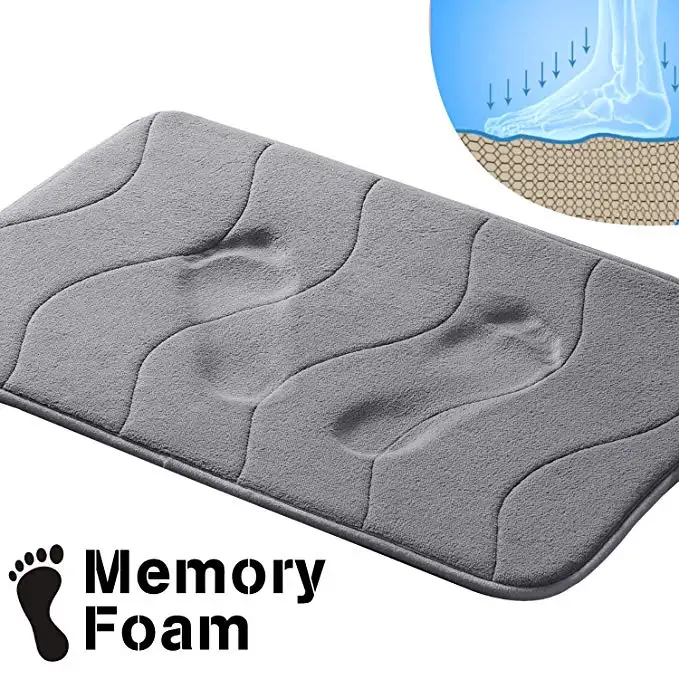 MRTONG Flanell Fleece Memory Foam Soft Komfort Nicht Slip Bad Matten