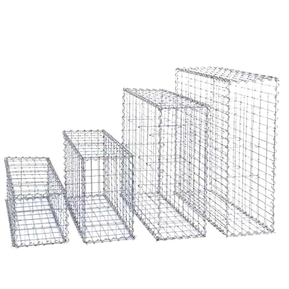 CE certificazione 100x80x30cm saldati rete metallica gabbione parete/pvc rivestito gabbione scatola recinzione in pietra