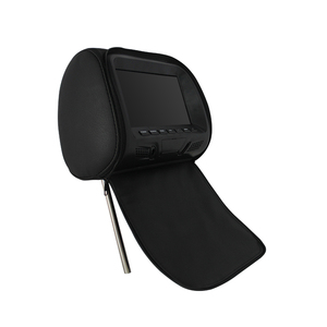 Monitor de encosto de cabeça do veículo, 7 '', para carro, bolsa de travesseiro de pano preto