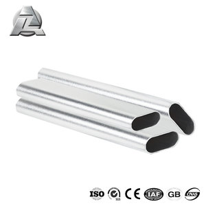 Standard Size 6061 <strong>T5</strong> Polished Flat Aluminum Oval <strong>Tube</strong> - Product Image 5