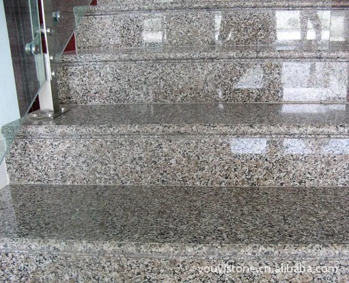 Escalera de diseño de piedra de interior, granito barato, escaleras y suelo de China, diseño de escaleras de granito, precio al por mayor