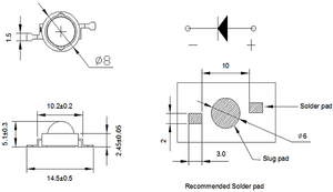 <strong>3w</strong> High Power <strong>Led</strong> in White Color 14000k - Product Image 5