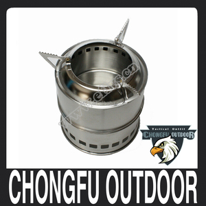 中国野营生存木火炉和铝制烹饪套装类型野营装备 - Product Image 2