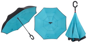 纯色反转伞双层廉价倒车倒转伞用于汽车雨伞可逆旅行 - Product Image 6