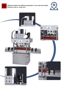 Mesin Tutup Air Minum Plastik Kecepatan Tinggi, Toples Kaca Elektrik Otomatis Memuat Tutup Sekrup