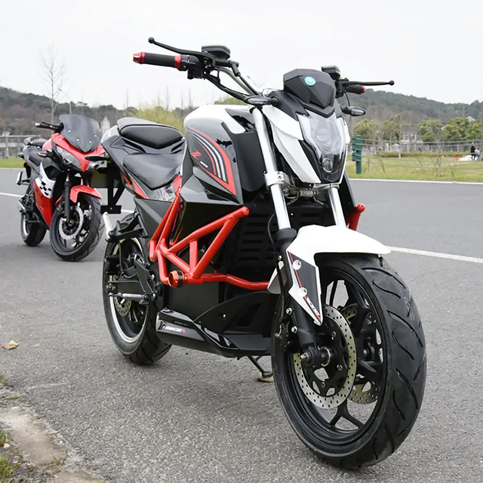 Groothandelsprijs Fabriek 72V 5000W Krachtige Race-Elektrische Motorfiets Racen Off-Road Motor Met 2 Jaar Garantie
