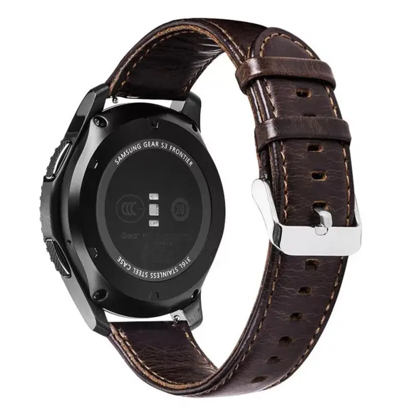 Crazy Horse Echt leder Ersatz Sport band für Samsung Gear S2 S3 Uhren armband