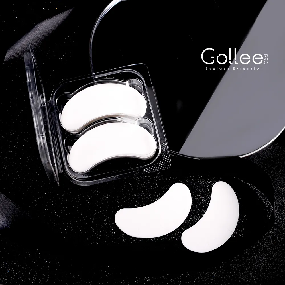 Gollee Hot Selling Fussel freies Korea Pad für Wimpern verlängerung Kein Rauch Silikon Wimpern pads Augen gel pflaster