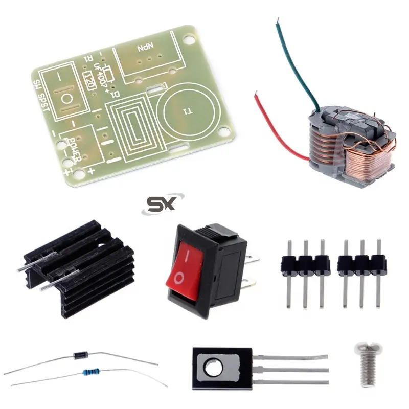 15KV Alta Freqüência DC Alta Tensão Arco Ignição Gerador Inversor Boost Transformer 3.7V DIY Kit