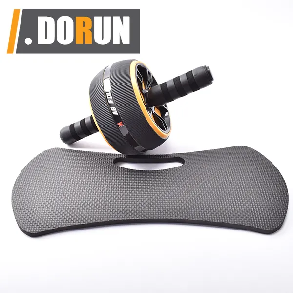 Ab Wheel Roller & Knee Mat - Ab Roller untuk Latihan Abs-Ab Wheel Roller untuk Latihan Inti-Rueda Para Abdominales