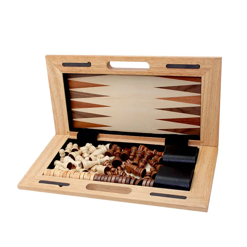 Wooden Chess Game / Backgammon / Checkers Set / Wooden Games
