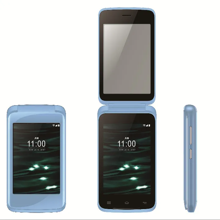 Nieuwe Stijl Touch Screen 3.5 Inch Kleine Flip Mobiele Telefoons 2 Sim