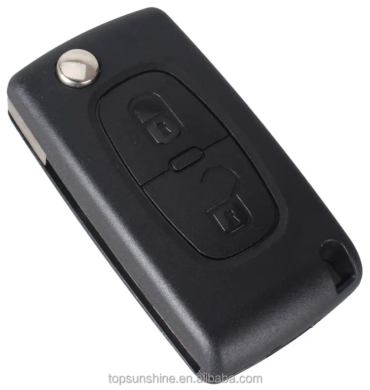 2 Buttons Remote Transporter Flip Key Shell Fob Case For PEUGEOT 307