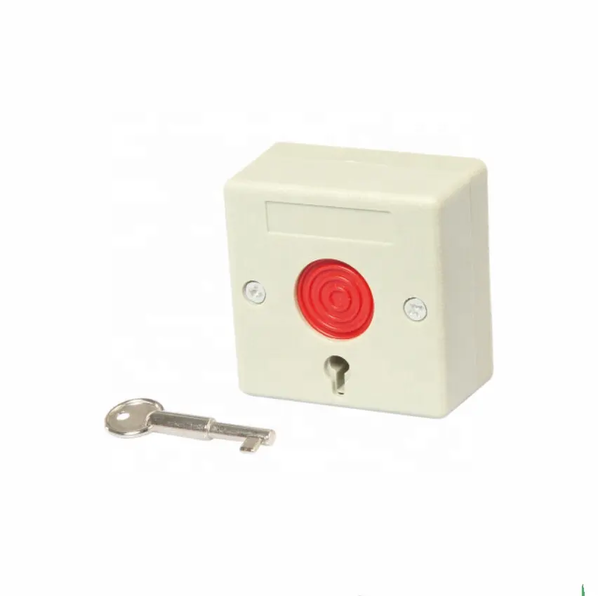 Botón de fuego y funda ABS botón de pánico sistema de alarma PB-54