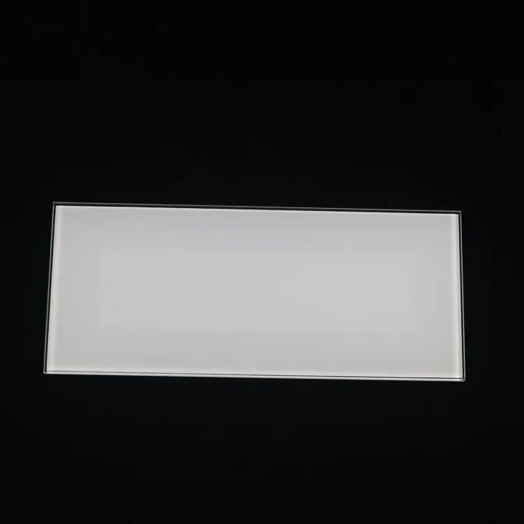 Ultra ברור מלבן חלבית זכוכית led אור כיסוי