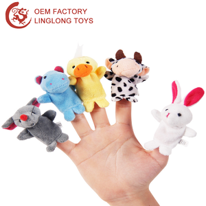 10pcs 1 bộ phim hoạt hình động vật 12 Zodiac mini sang trọng con rối ngón tay giáo dục thực tế ảo thuật hiển thị đạo cụ ventriloquism đồ chơi cho - Product Image 4