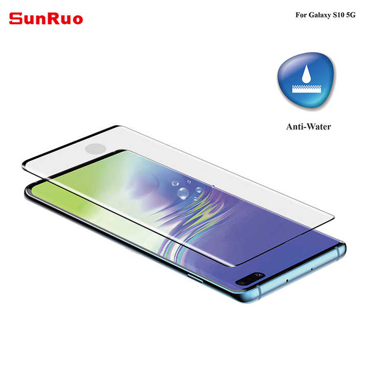 3D Tempered Glass Screen Protector for Galaxy S10 5G with Fingerprint Sensor High Sensitivity