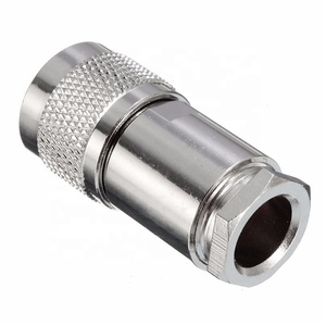 RG8用に広く使用されているUHFオスPL259クランプRG165RG213LMR400ケーブルRFコネクタアダプタニッケルメッキストレートコネクタ