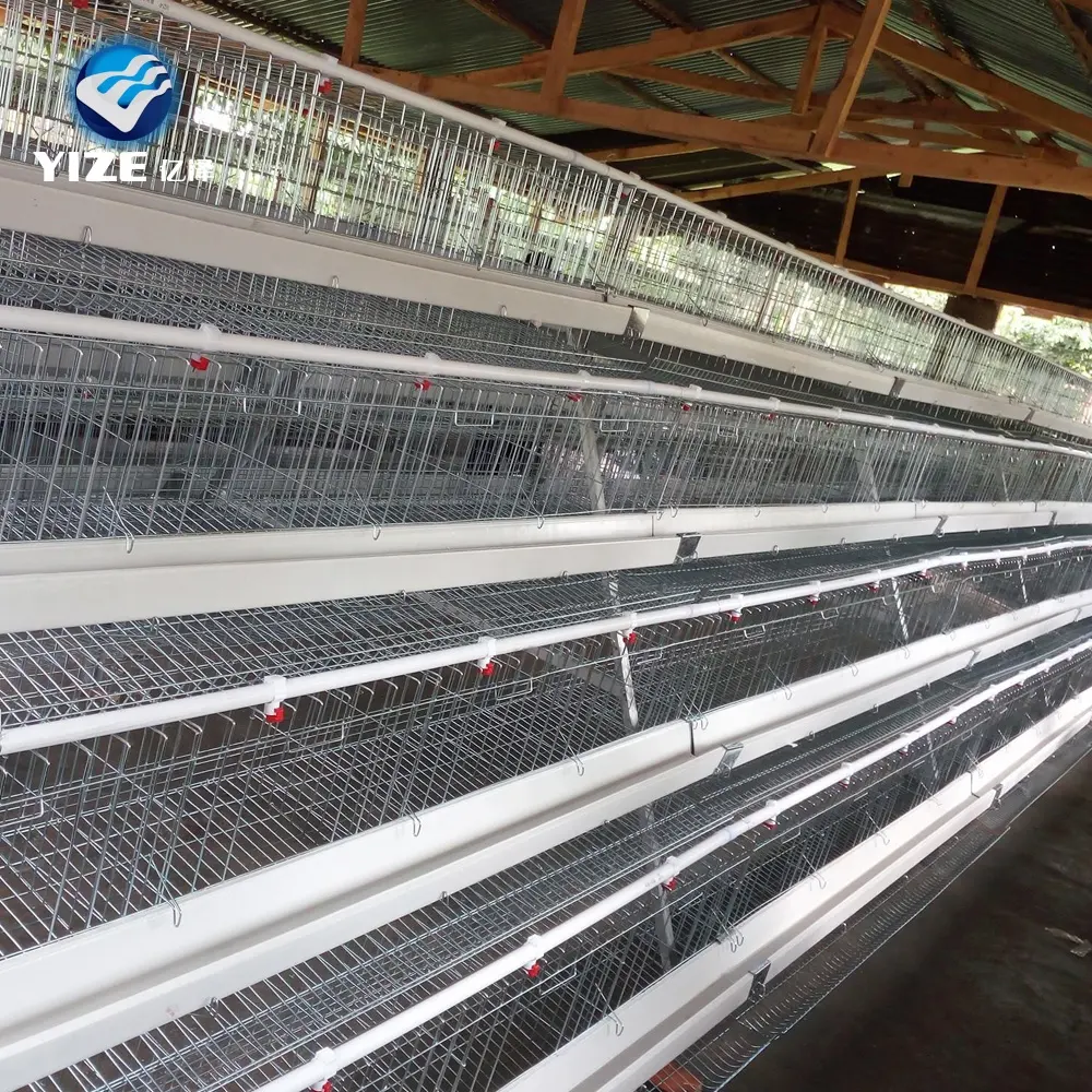 Hochwertige Schichten Automatische Schicht Farm Nesting Cage Tier Mesh Wire Feeder Tür Geflügel Run Großer Hühner käfig