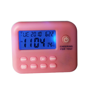 Timer elettronico da cucina con retroilluminazione blu con Multi-funzionalità unica realizzata in plastica resistente - Product Image 1