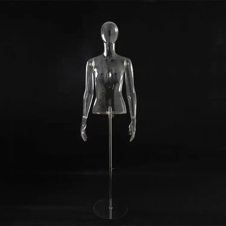 Mannequin Transparent pour femme, 1 pièce, à la mode, avec tête, fabriqué à l'usine XINJI