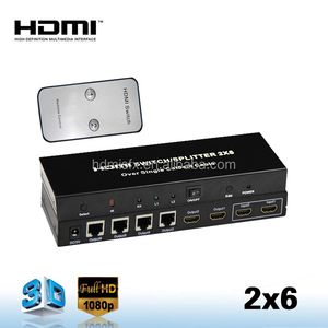 <strong>HDMI</strong> <strong>4</strong> RJ45 ports extender,<strong>hdmi</strong> <strong>switch</strong> splitter 2X6