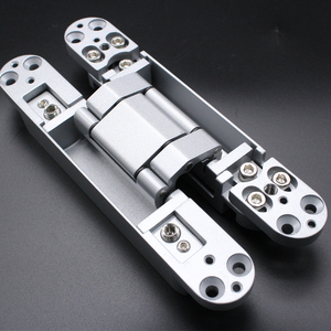 3 <strong>Ways</strong> Adjustable Concealed Hinge for 80 kg Load Capacity Door Invisible Hinge 180 Degree Closing