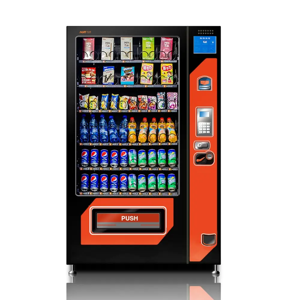 Distributeur automatique de collations et de boissons et distributeur automatique combiné