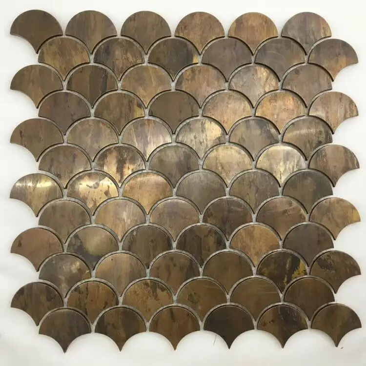 Buccia e bastone di metallo mattonelle di mosaico