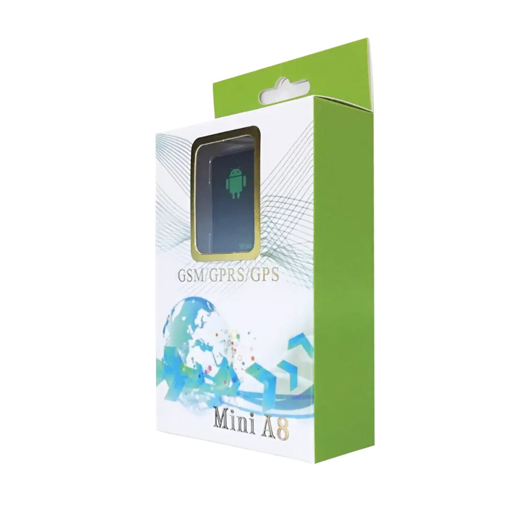 새로운 블랙 MiniA8 지능형 GPS 로케이터 원격 트래커 차량 GSM/GPRS/GPSSMS Google지도 상자 없음