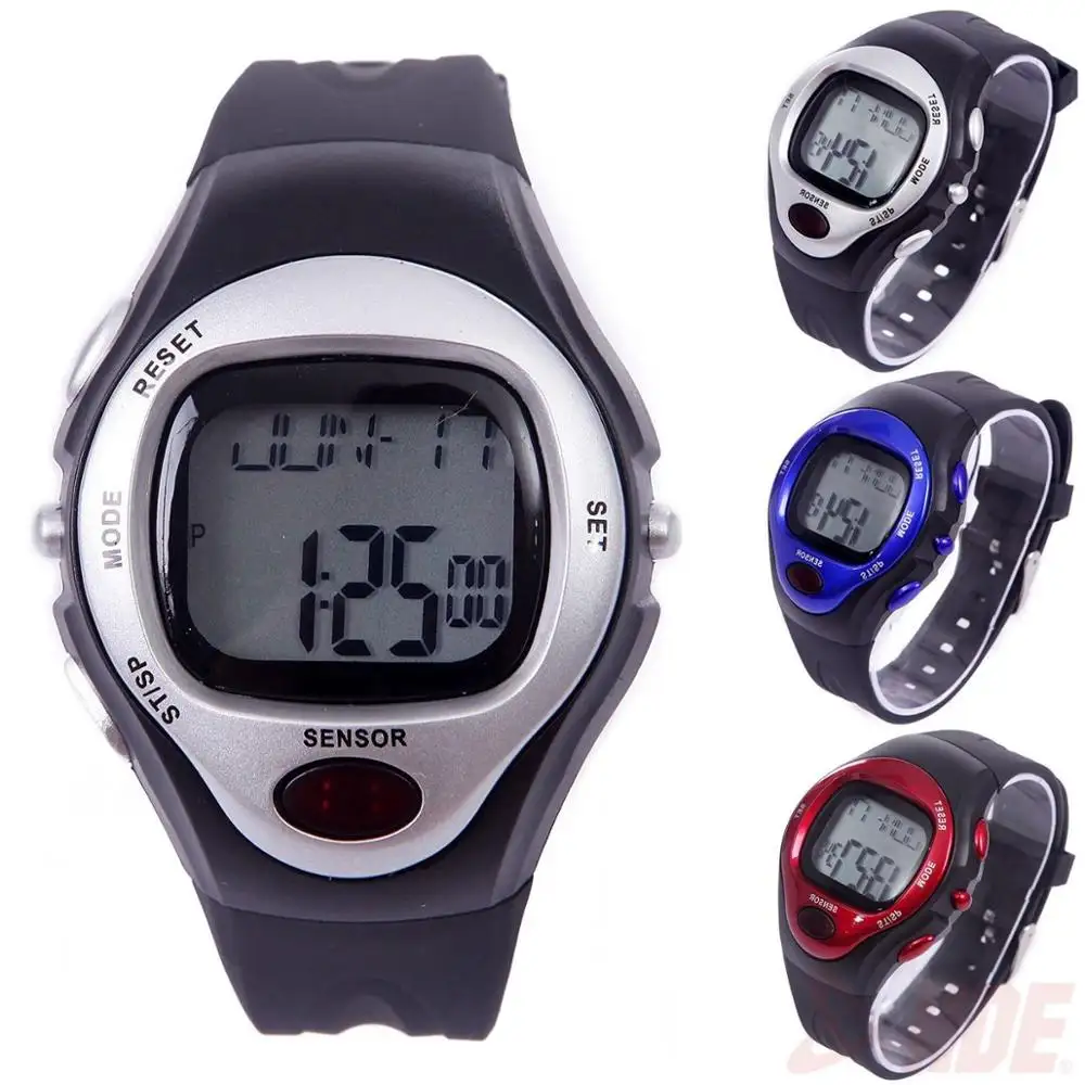 Digitale Horloge Oefening Fitness Pulse Calorie Counter Stappenteller Hartslagmeter Sport Gezondheid Horloge