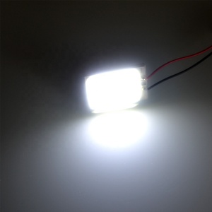 T10 COB Festoon araba <span class=keywords><strong>Led</strong></span> Panel tavan ışığı 2 adaptörleri <span class=keywords><strong>16SMD</strong></span> kubbe ışık oto İç okuma lamba ampulü DC 12V 6500K