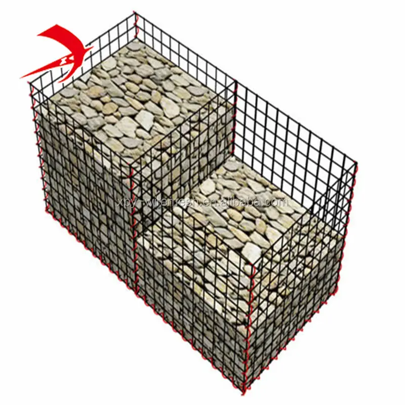 4.0 50x50mm 2x1x0.5m Gabion 상자/gabion 케이지/철망사 Gabion 용접한