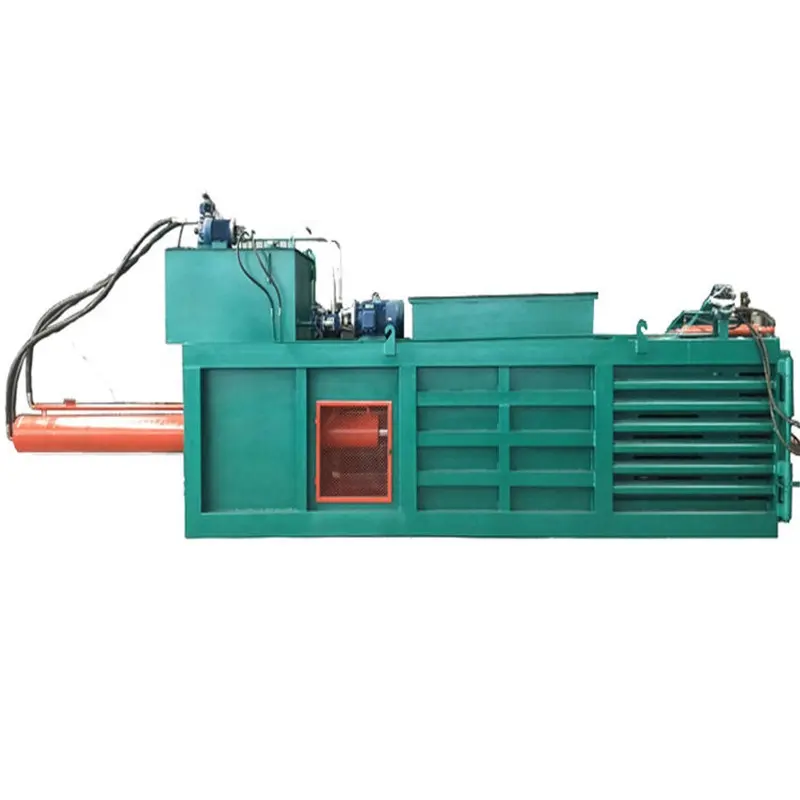 60 Hydraulic horizontal cardboard box baling press/ horizontal baler machine / automatic cotton baling press