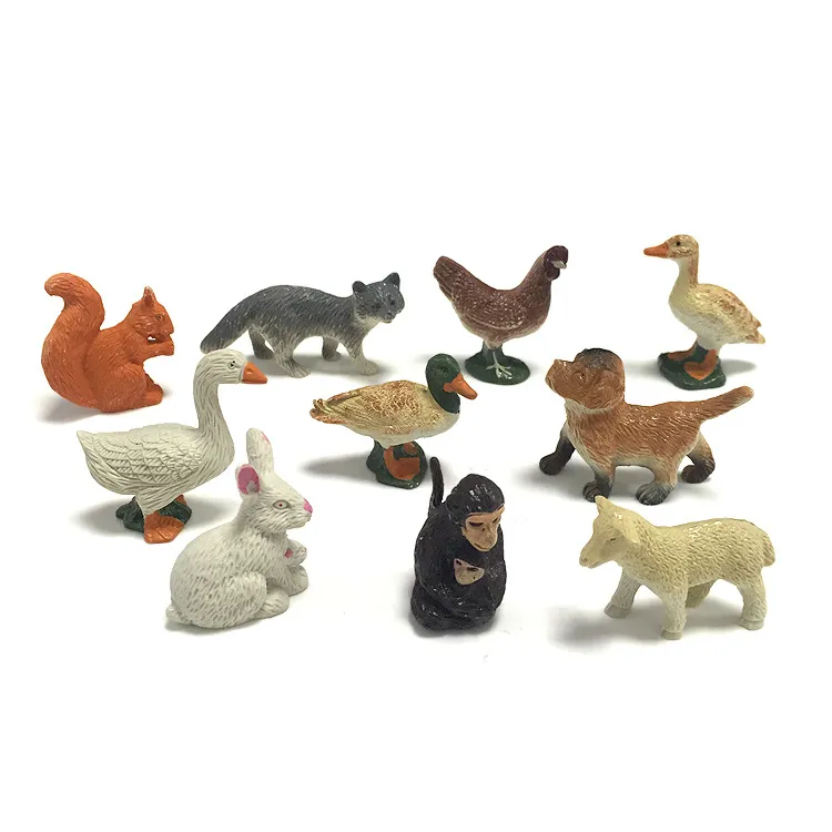 Commercio all'ingrosso di plastica per bambini giocattolo per bambini animali fattoria giocattoli per caspule