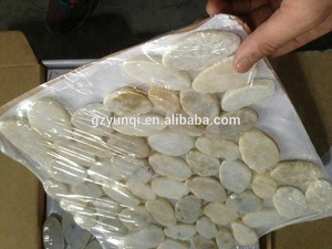 散装平抛光河卵石石门垫天然石材饰面