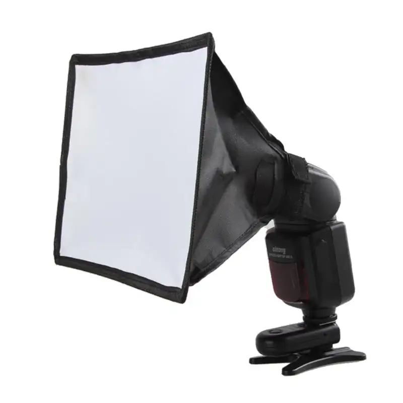 Universale Flash Diffusore Softbox Riflettore Argento Mini Professionale Foto Diffusore Scatola Morbida Luce per Canon Nikon Sony 15*17 cm