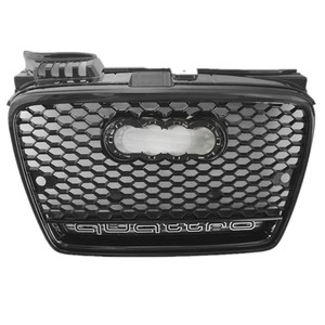 A4をB7 RS4 ABSブラックグリル、ブラックフレーム、AUDI A4/S4 2004-2007年用クロームリングにアップグレード - Product Image 1