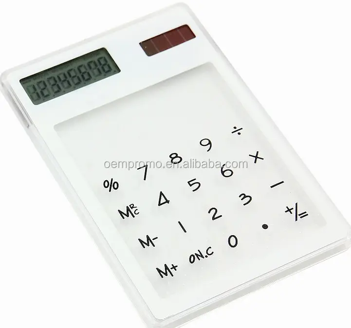 High quality mini slim card solar power pocket calculator wholesale price